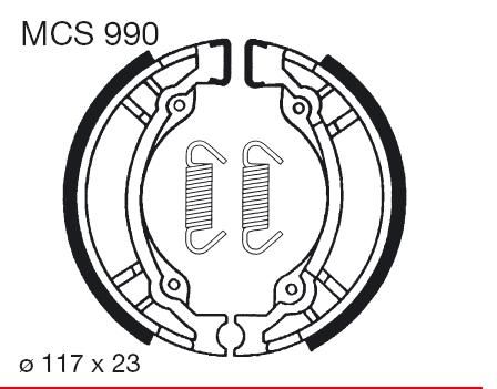 Saboti de frana LUCAS MCS 990